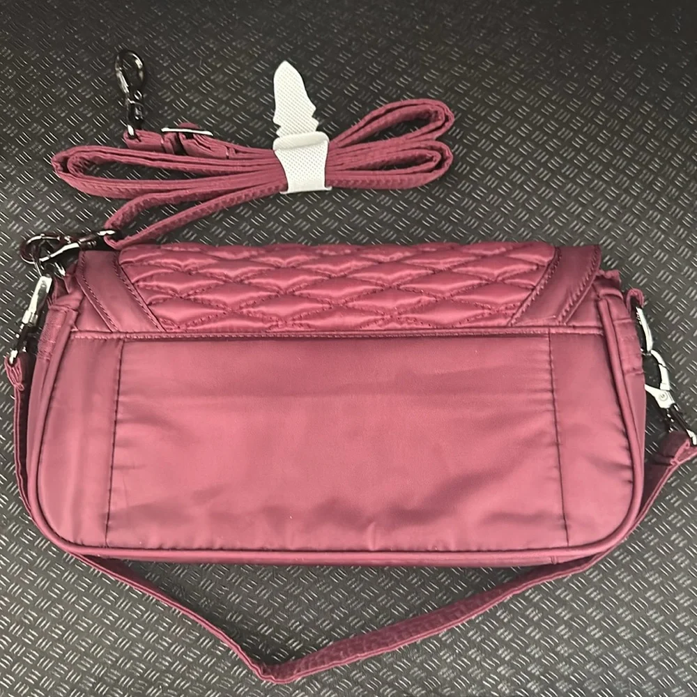 Lug Allegro crossbody-shoulder-clutch bag in wine red NWOT